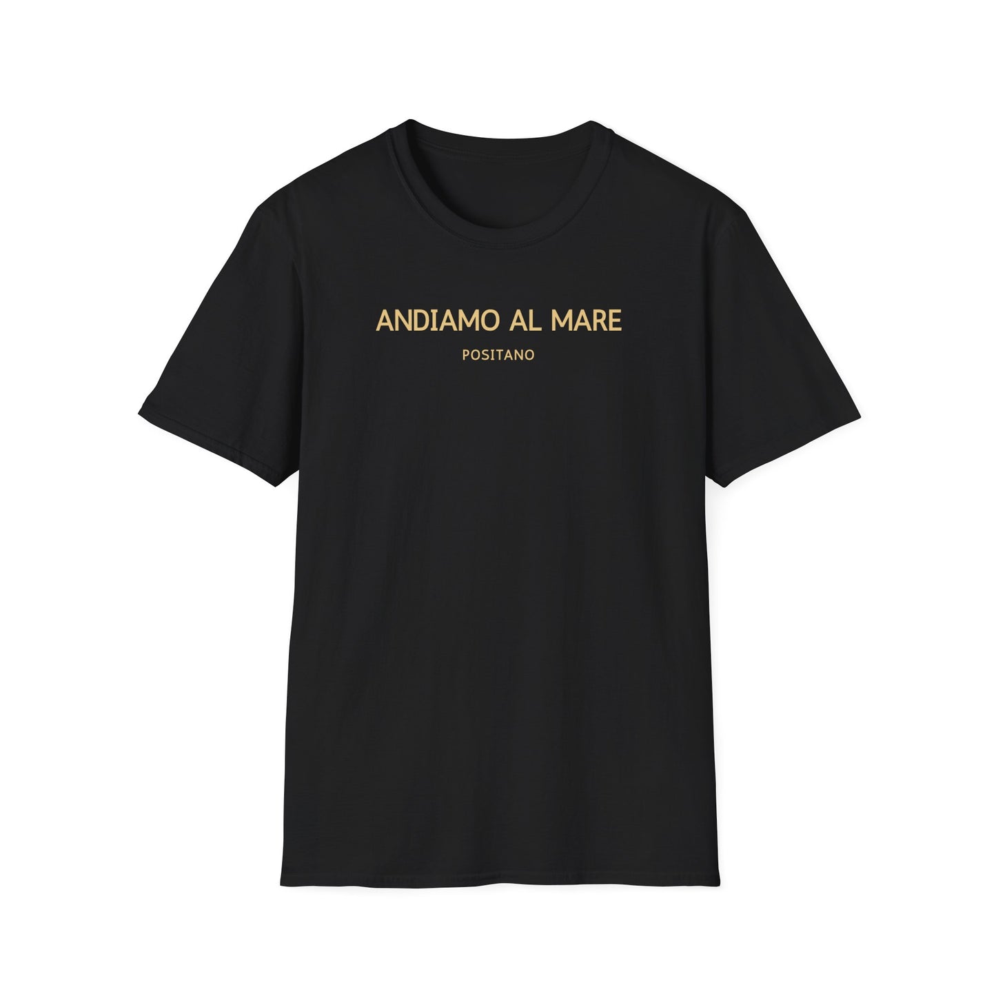 Summer Vibes Unisex T-Shirt, Beach Shirt, Vacation Tee, Travel Apparel, Gift for Him/Her, Andiamo Al Mare Design Positano