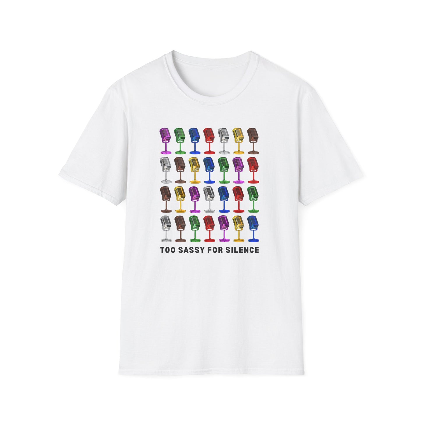 T-Shirt - "Too Sassy for Silence" - Unisex Tee, Casual Wear, Gift Idea, Pride Shirt, Unique Graphic Tee