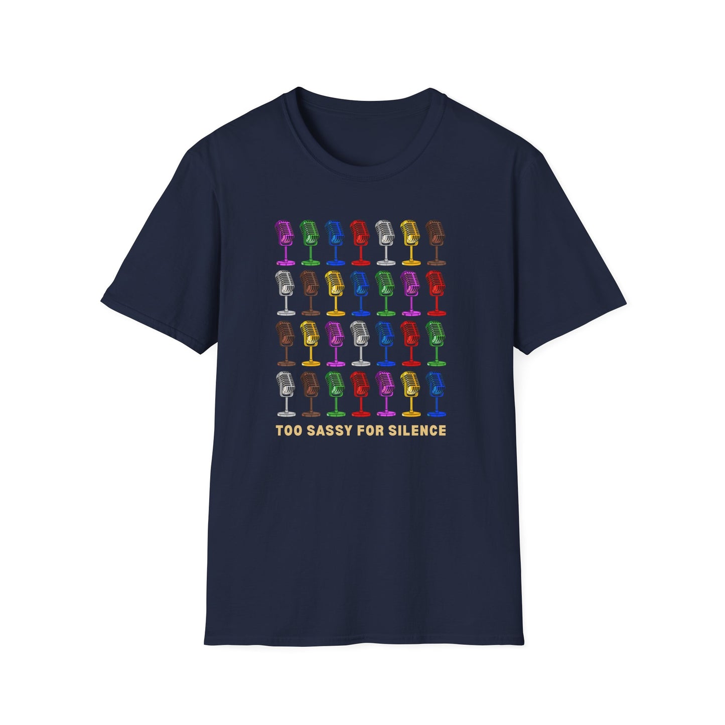 T-Shirt - "Too Sassy for Silence" - Unisex Tee, Casual Wear, Gift Idea, Pride Shirt, Unique Graphic Tee