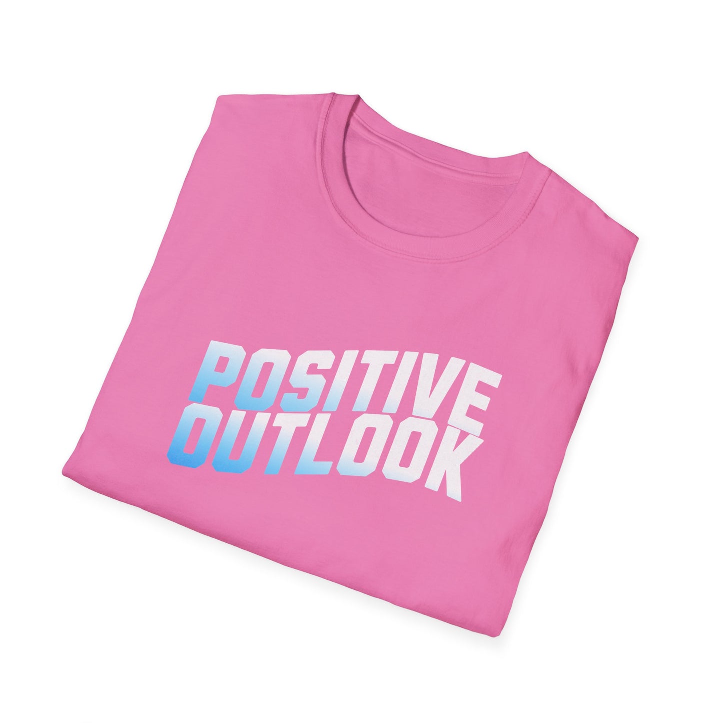 Positive Outlook Unisex Softstyle T-Shirt, Motivational Tee, Positive Vibes Shirt, Casual Wear, Gift for Friends, Wellness Apparel