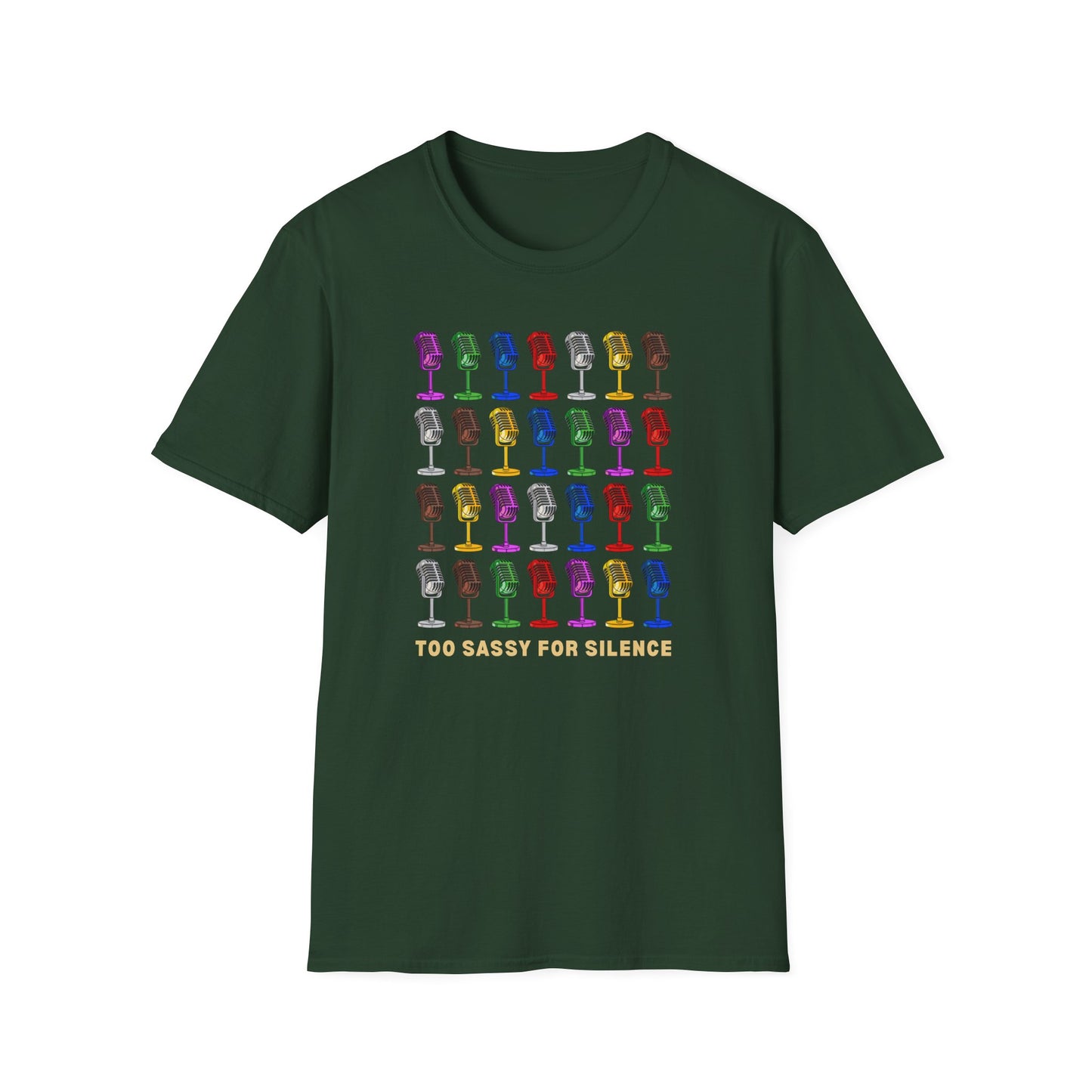 T-Shirt - "Too Sassy for Silence" - Unisex Tee, Casual Wear, Gift Idea, Pride Shirt, Unique Graphic Tee