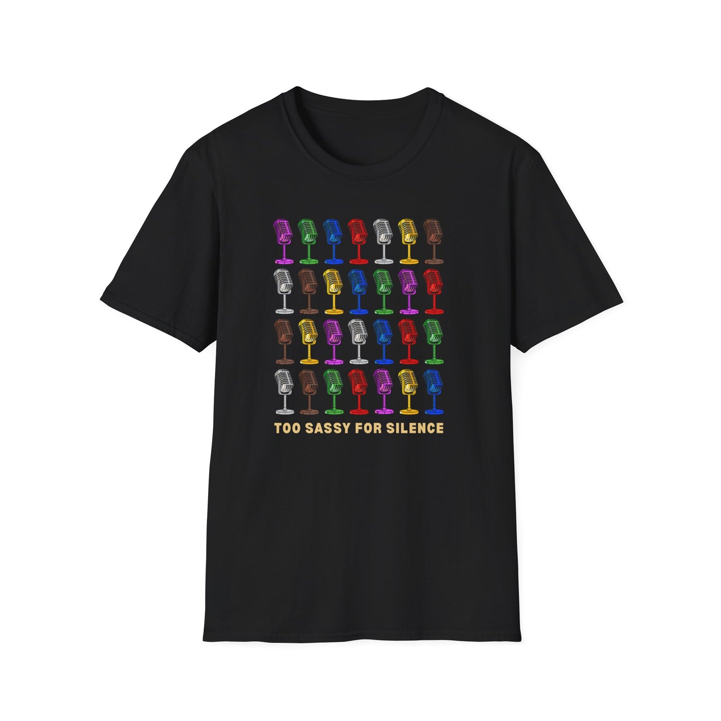 T-Shirt - "Too Sassy for Silence" - Unisex Tee, Casual Wear, Gift Idea, Pride Shirt, Unique Graphic Tee