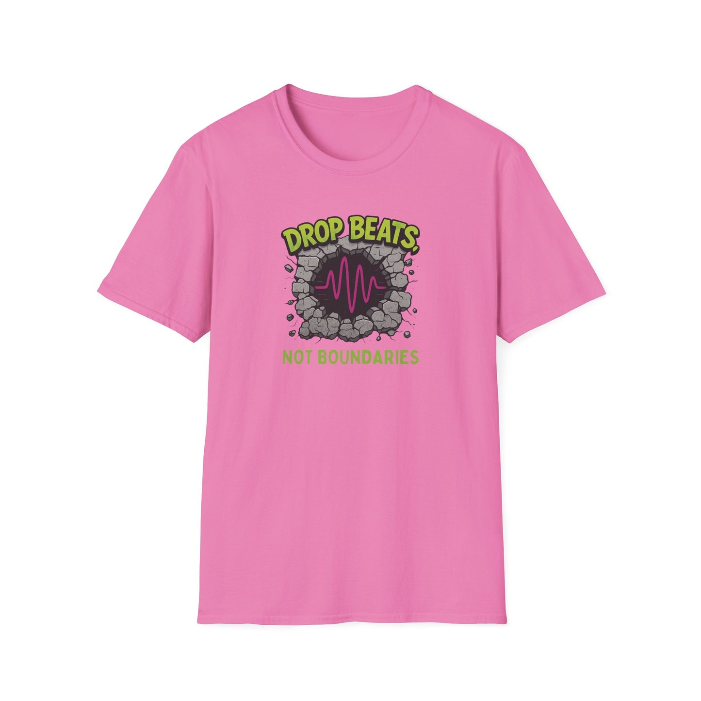 Drop Beats Unisex Softstyle T-Shirt - Music Lover Tee, Festival Wear, Graphic Shirt, Gift for DJs, Casual Style