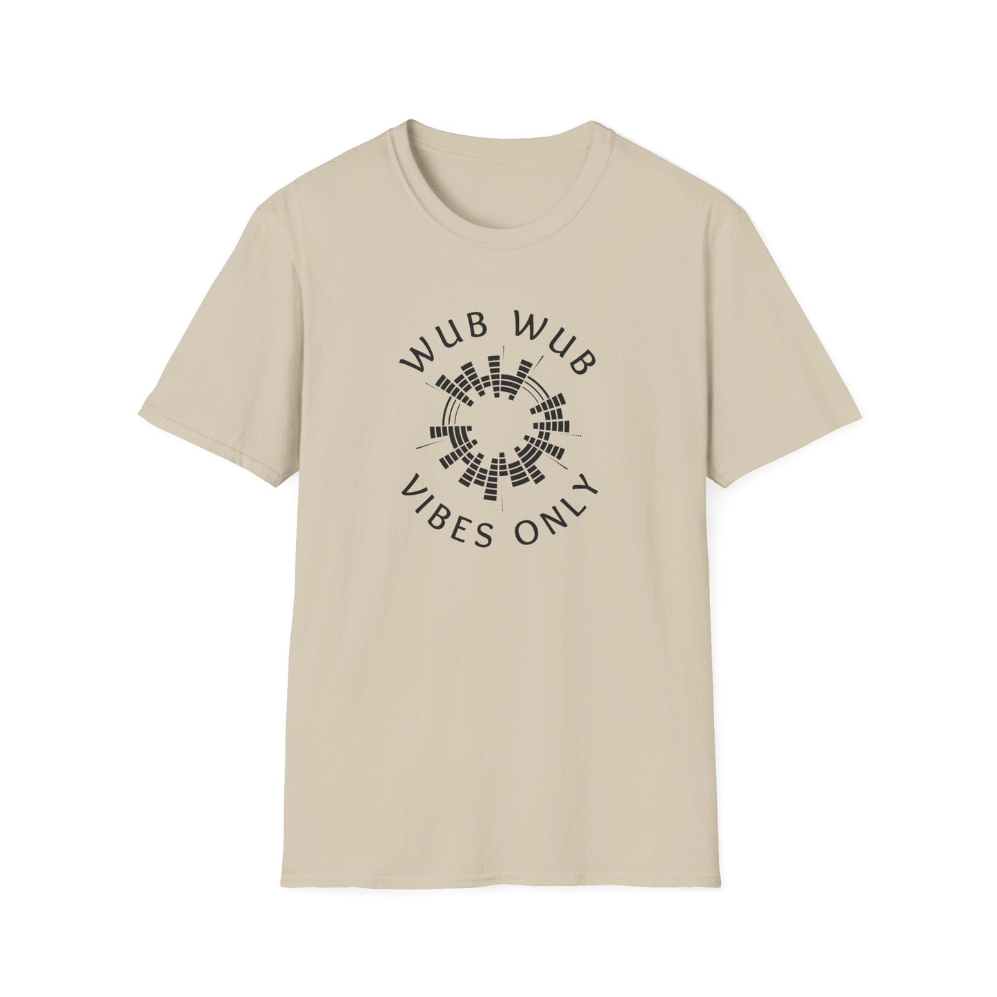 Wub Wub Vibes Only Unisex Softstyle T-Shirt, Festival Shirt, Music Lover Tee, Chill Vibes Apparel, Gift for Rave Fans, Casual Summer Wear