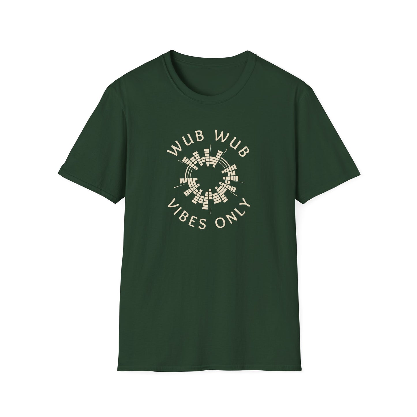 Wub Wub Vibes Only Unisex Softstyle T-Shirt, Festival Shirt, Music Lover Tee, Chill Vibes Apparel, Gift for Rave Fans, Casual Summer Wear