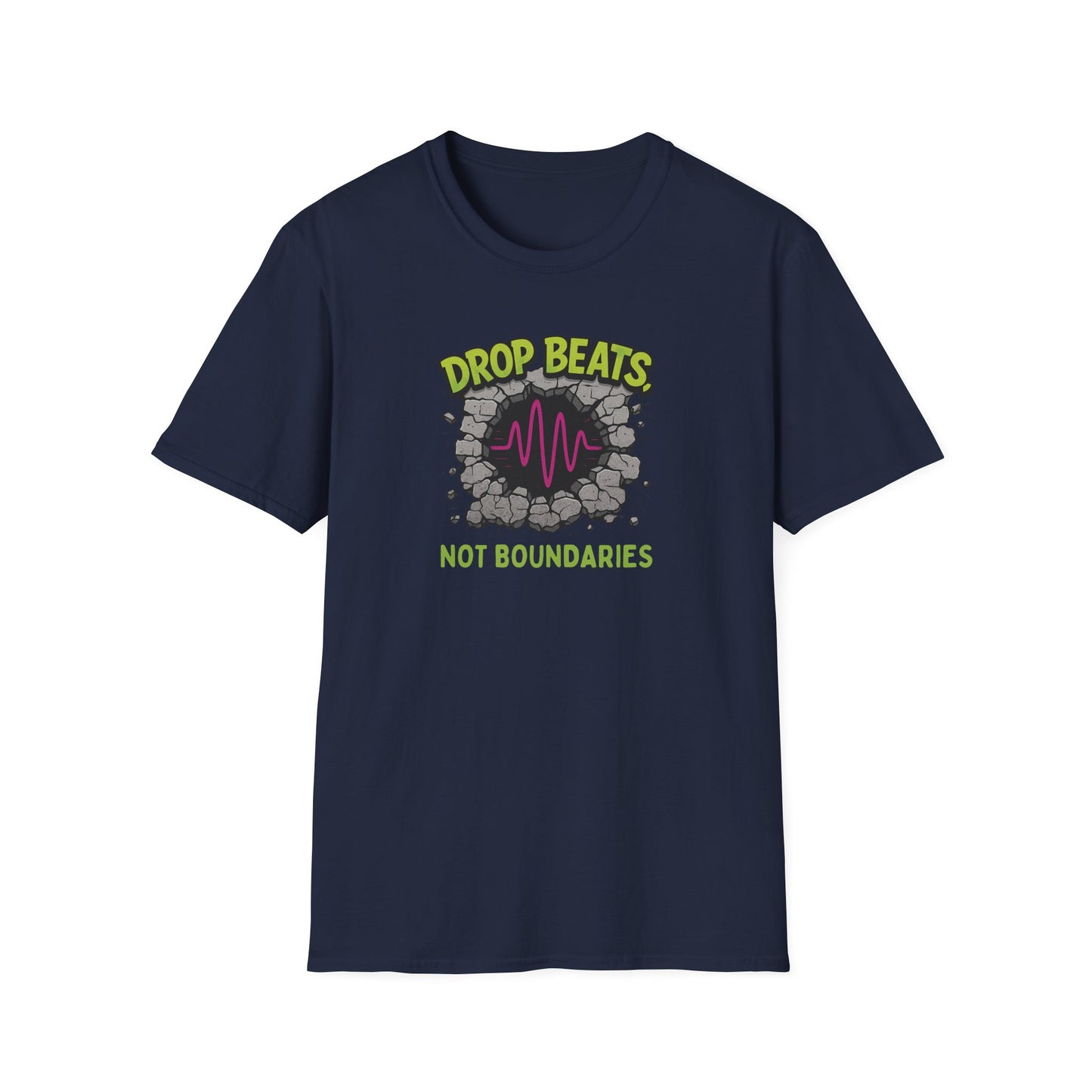 Drop Beats Unisex Softstyle T-Shirt - Music Lover Tee, Festival Wear, Graphic Shirt, Gift for DJs, Casual Style