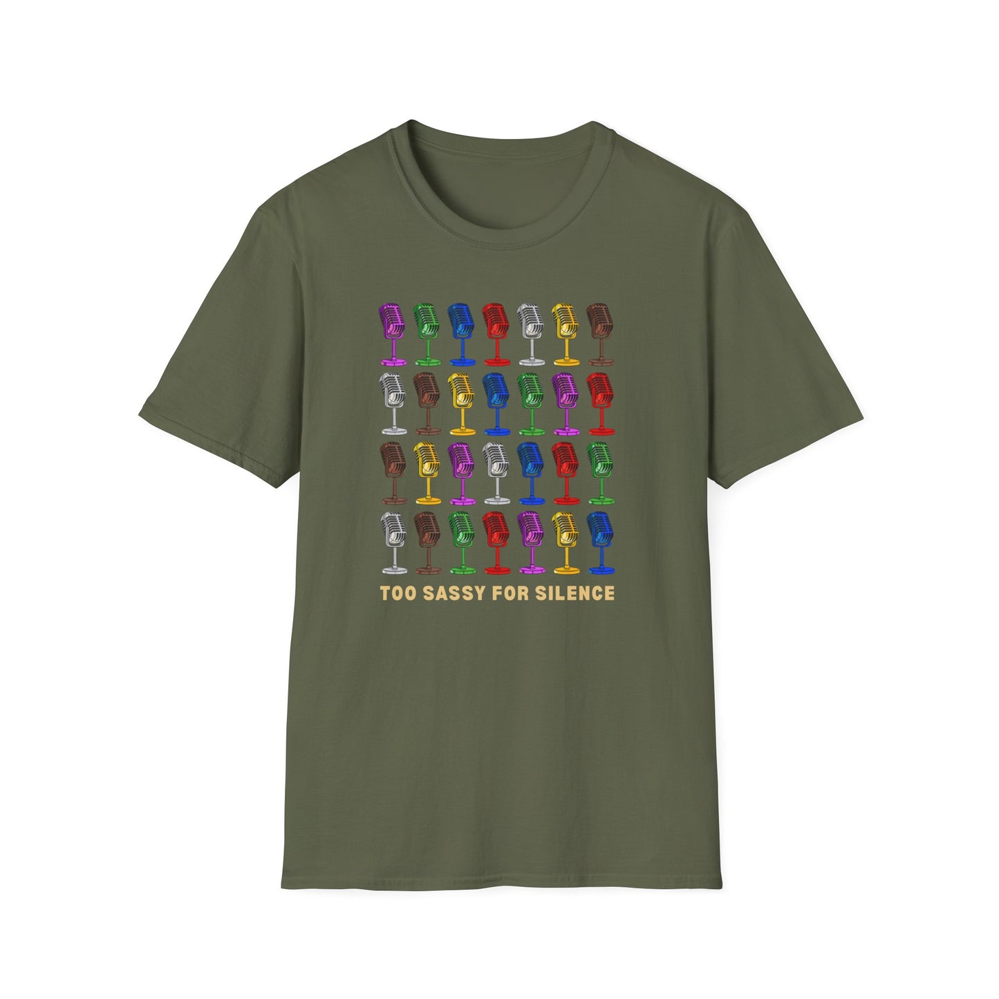 T-Shirt - "Too Sassy for Silence" - Unisex Tee, Casual Wear, Gift Idea, Pride Shirt, Unique Graphic Tee