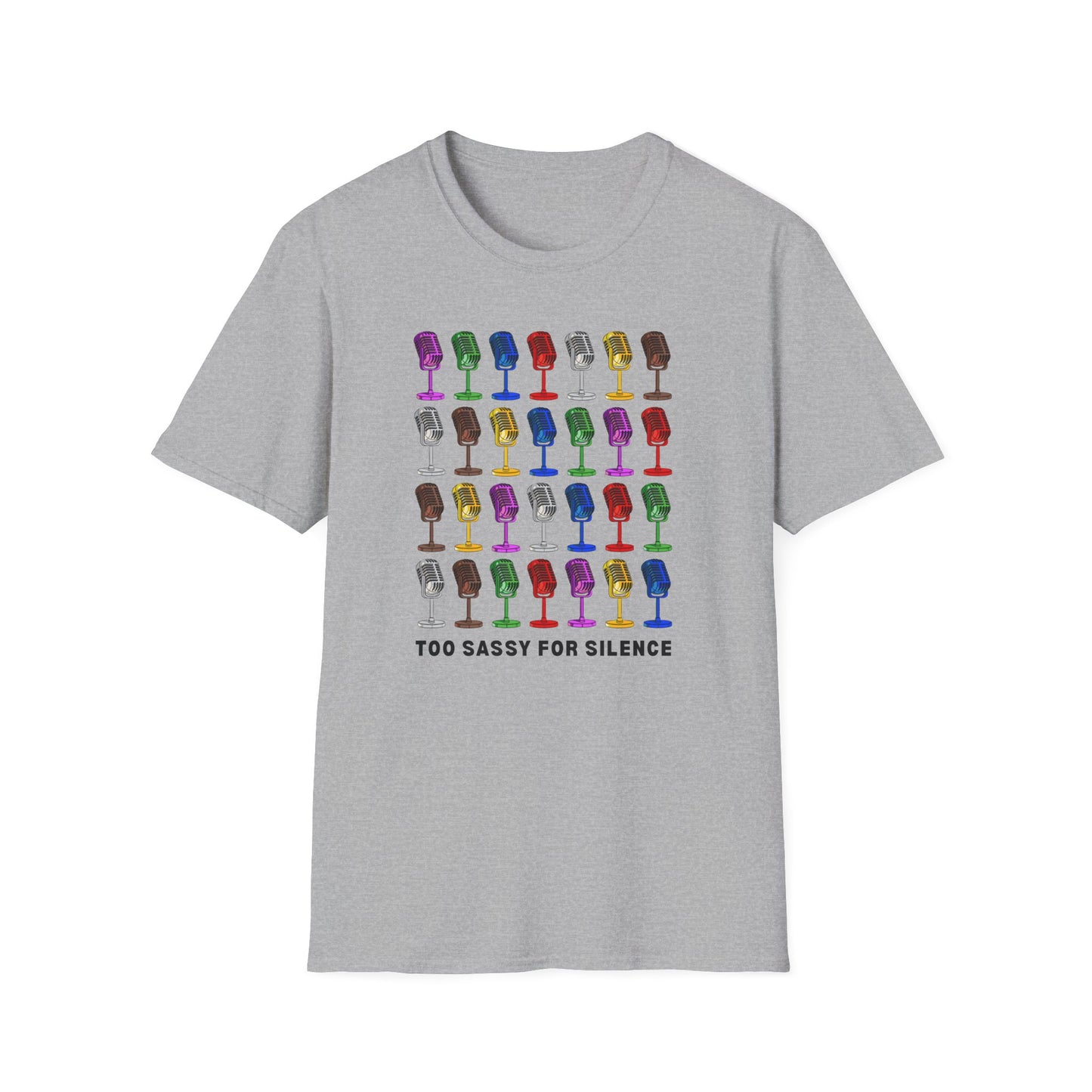T-Shirt - "Too Sassy for Silence" - Unisex Tee, Casual Wear, Gift Idea, Pride Shirt, Unique Graphic Tee