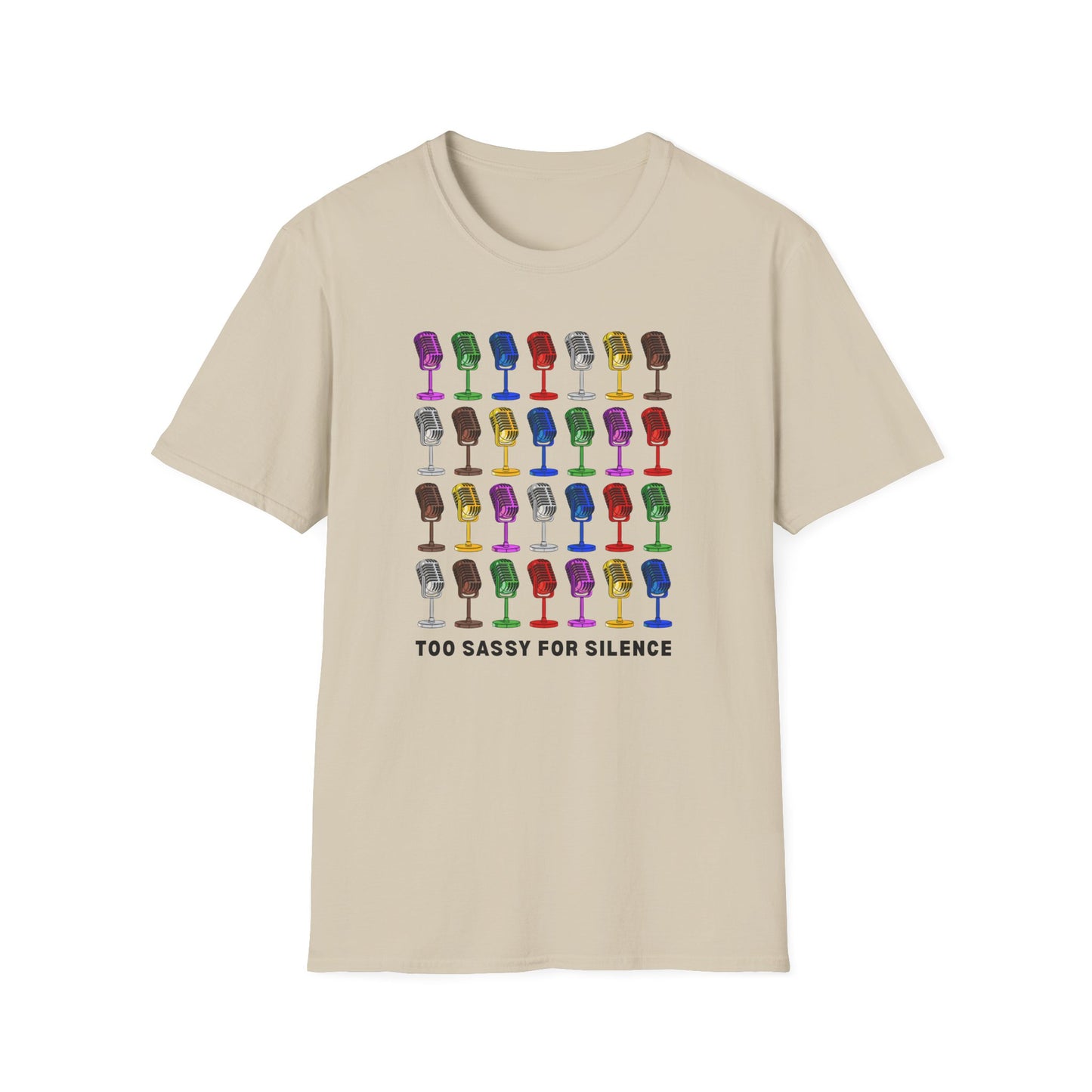 T-Shirt - "Too Sassy for Silence" - Unisex Tee, Casual Wear, Gift Idea, Pride Shirt, Unique Graphic Tee
