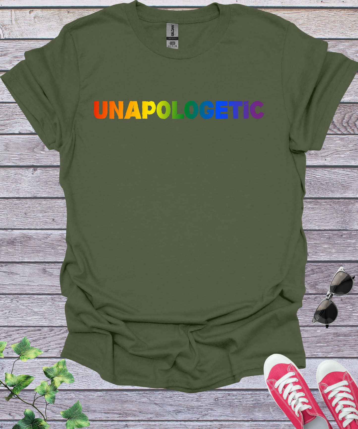 Unapologetic Rainbow Pride LGBTQ T-Shirt