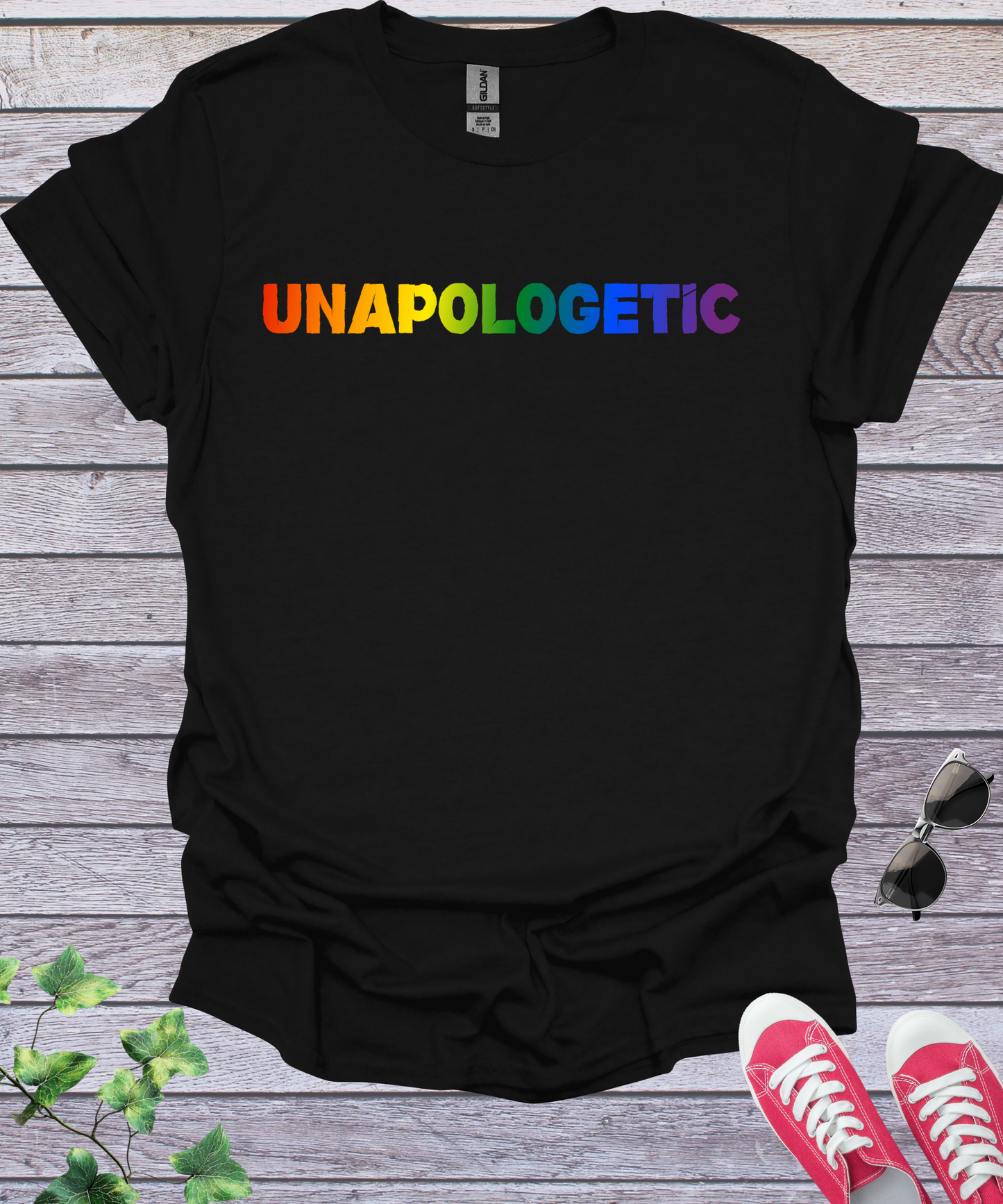 Unapologetic Rainbow Pride LGBTQ T-Shirt