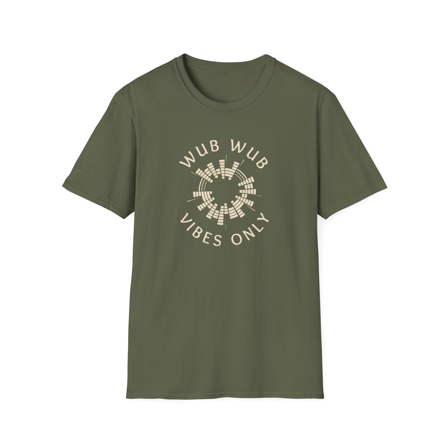 Wub Wub Vibes Only Unisex Softstyle T-Shirt, Festival Shirt, Music Lover Tee, Chill Vibes Apparel, Gift for Rave Fans, Casual Summer Wear