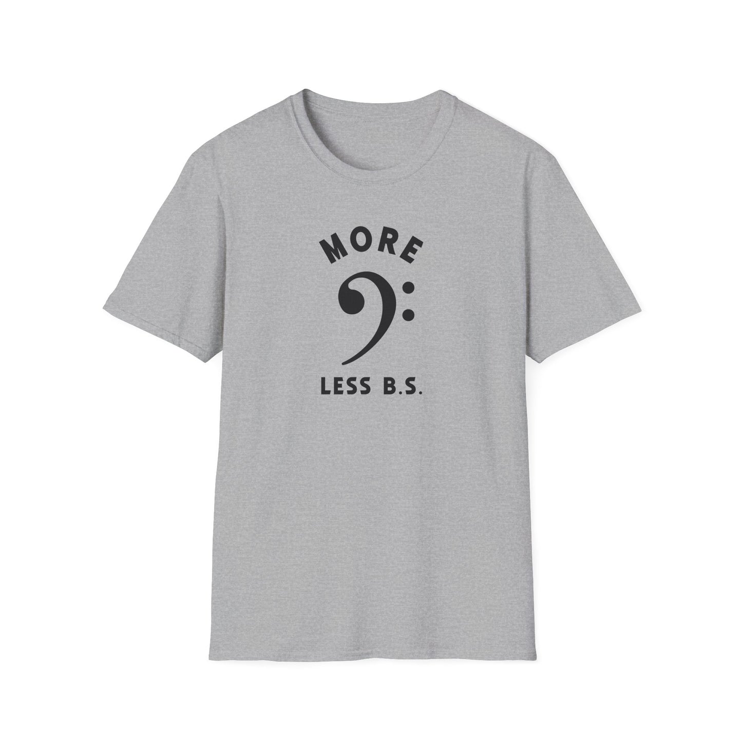 Unisex Softstyle T-Shirt with 'More Less B.S.' Design - Casual Tee for Everyday Wear, Gift for Friends, Motivational Quote Shirt, [...]