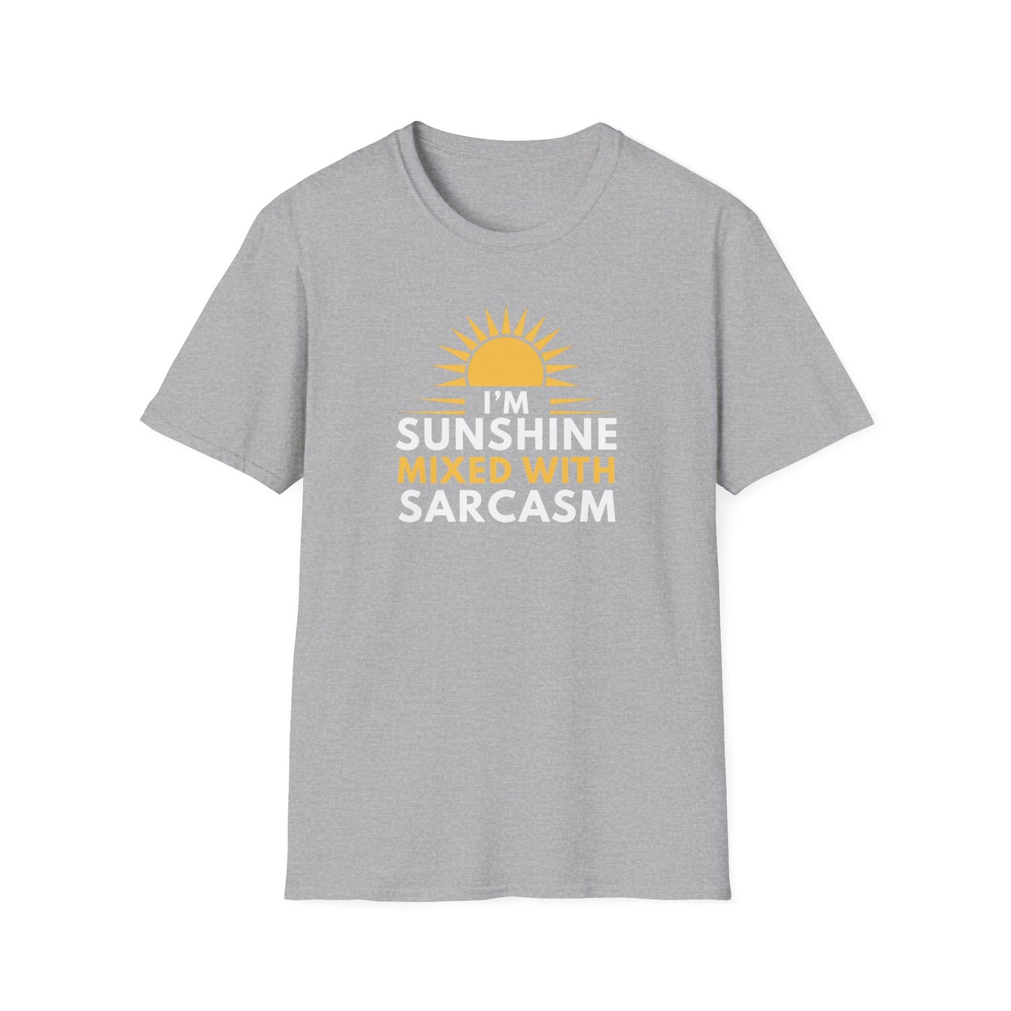Sunshine Mixed with Sarcasm Vibes Unisex T-Shirt, Casual Wear, Gift for Nature Lovers, Summer Essential, Everyday Comfort