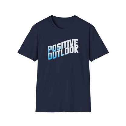 Positive Outlook Unisex Softstyle T-Shirt, Motivational Tee, Positive Vibes Shirt, Casual Wear, Gift for Friends, Wellness Apparel