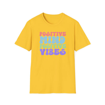 Positive Vibes T-Shirt, Unisex Tee, Motivational Shirt, Self-Care Apparel, Gift for Friends, Casual Wear