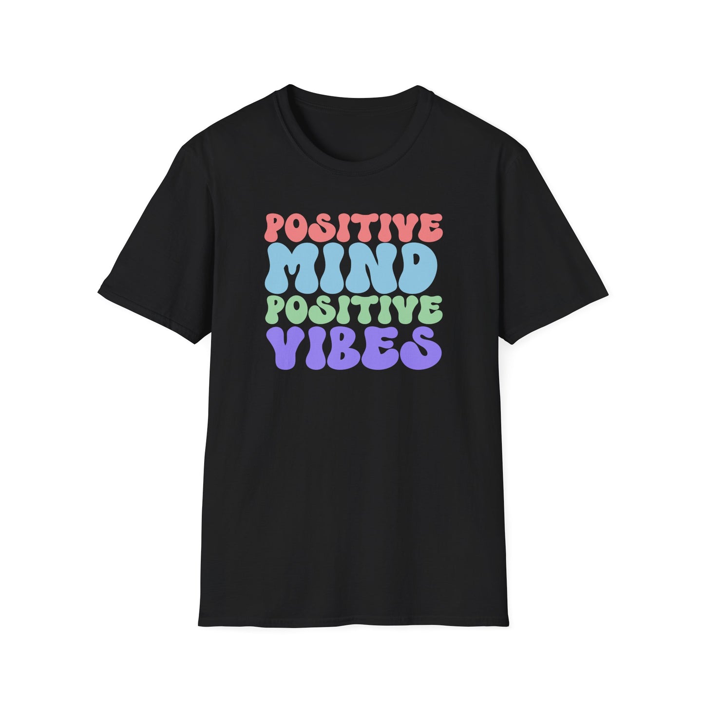Positive Vibes T-Shirt, Unisex Tee, Motivational Shirt, Self-Care Apparel, Gift for Friends, Casual Wear