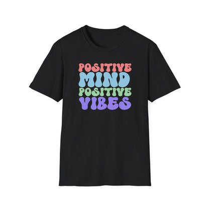 Positive Vibes T-Shirt, Unisex Tee, Motivational Shirt, Self-Care Apparel, Gift for Friends, Casual Wear