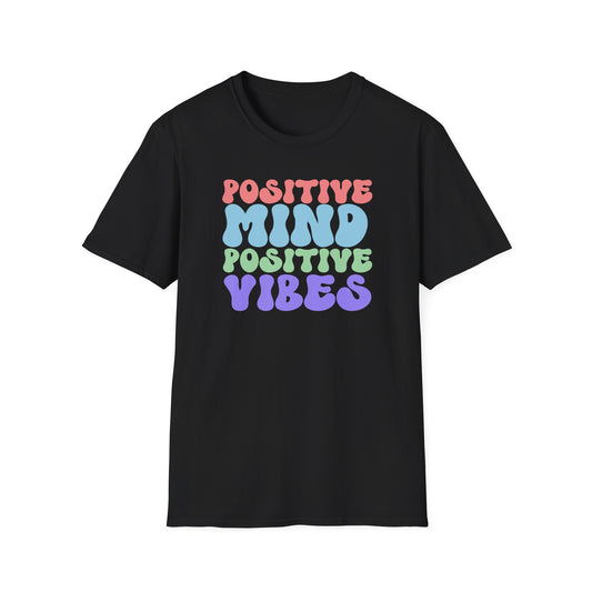 Positive Vibes T-Shirt, Unisex Tee, Motivational Shirt, Self-Care Apparel, Gift for Friends, Casual Wear