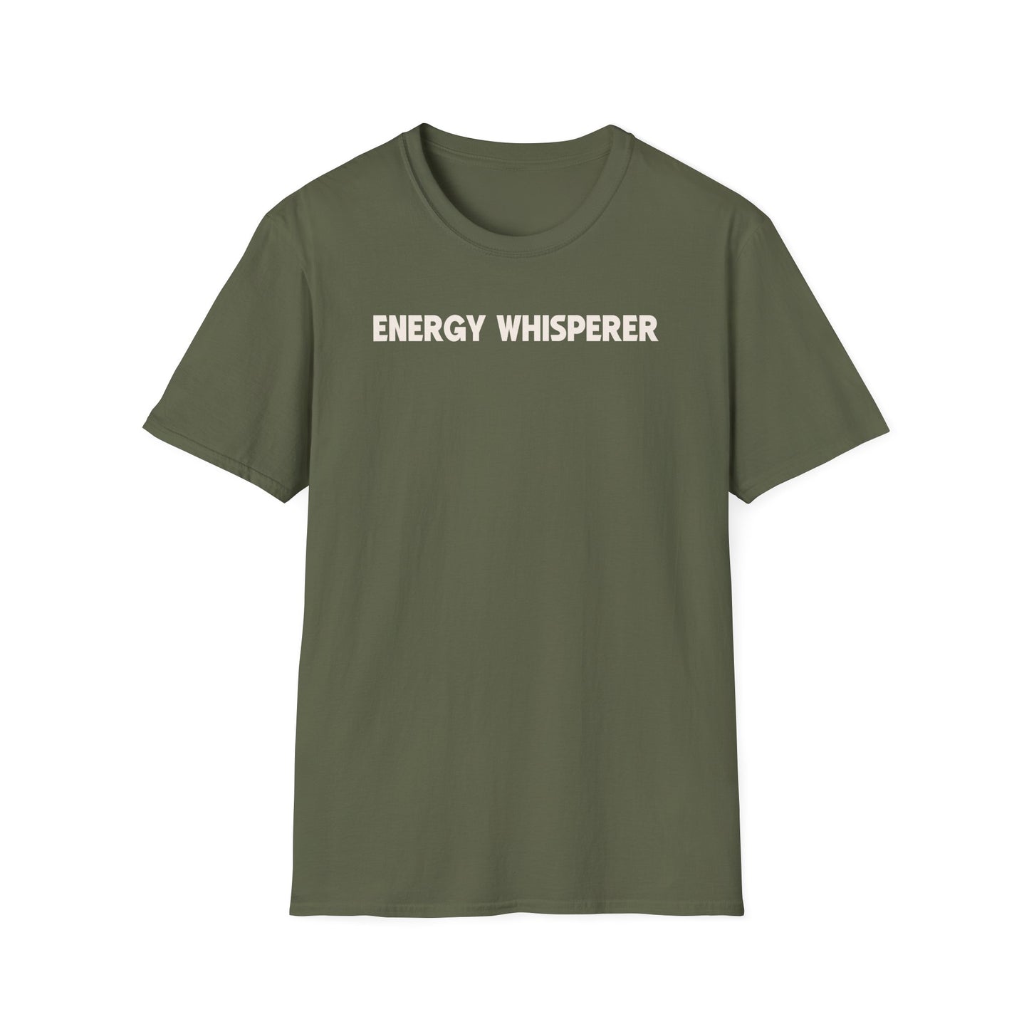 Energy Whisperer Unisex Softstyle T-Shirt | Casual Wear, Gift for Wellness Enthusiasts, Motivational Gift, Self-Care Tee, Everyday Comfort