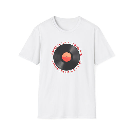 Groovy Vinyl Record T-Shirt | Unisex Softstyle Tee for Music Lovers, Gift for DJs, Trendy Vintage Style, Party Wear, Casual Outfit