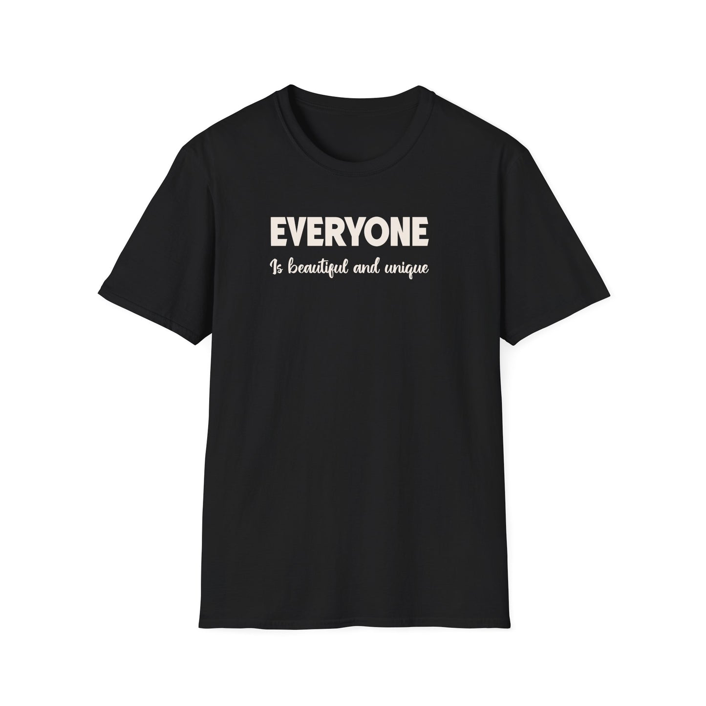 Everyone Is Beautiful Unisex Softstyle T-Shirt, Positive Message Tee, Gift for Friends, Inspirational Apparel, Everyday Casual Wear