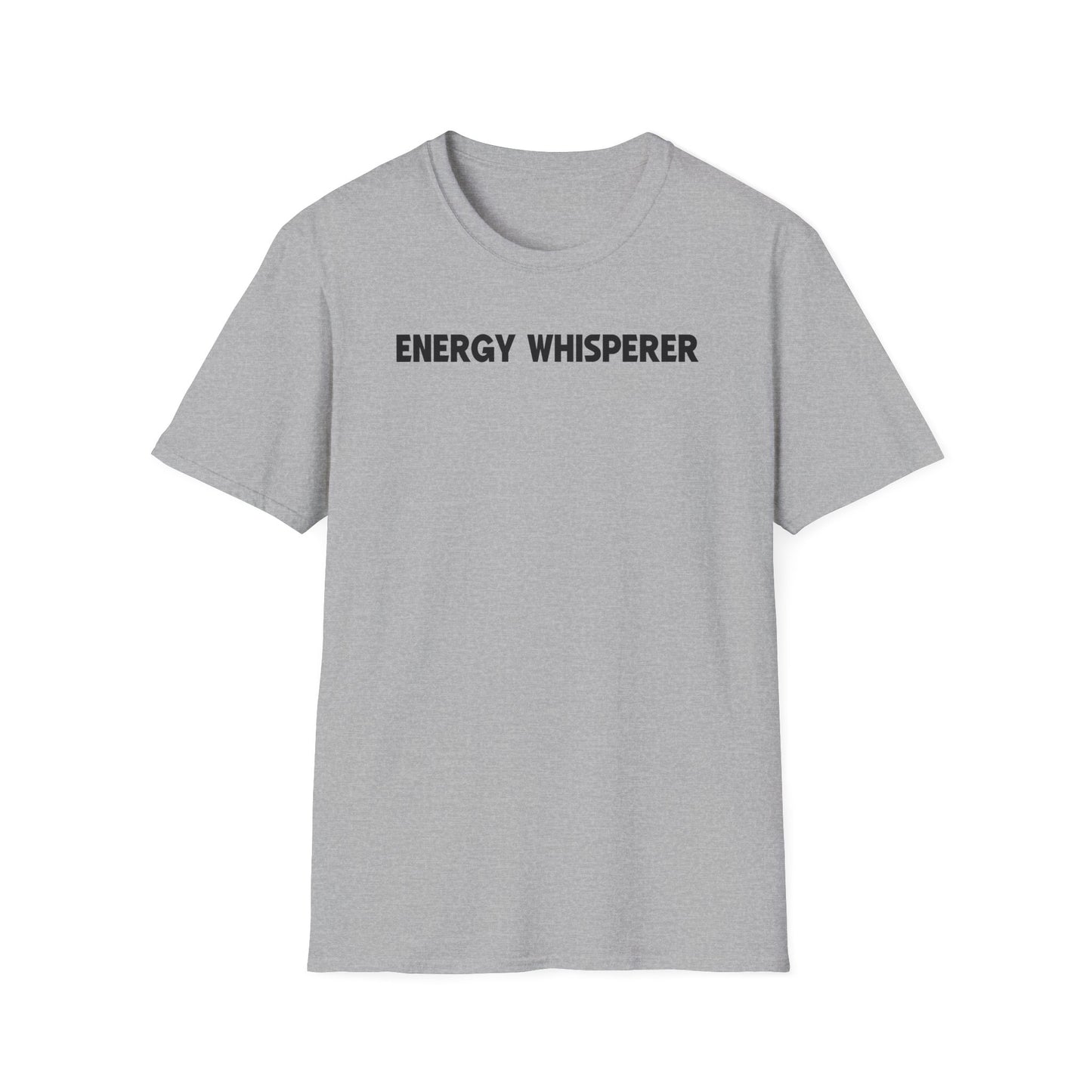 Energy Whisperer Unisex Softstyle T-Shirt | Casual Wear, Gift for Wellness Enthusiasts, Motivational Gift, Self-Care Tee, Everyday Comfort