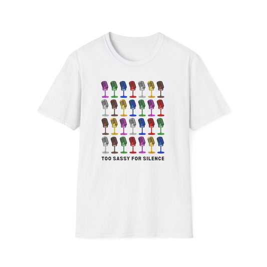 T-Shirt - "Too Sassy for Silence" - Unisex Tee, Casual Wear, Gift Idea, Pride Shirt, Unique Graphic Tee