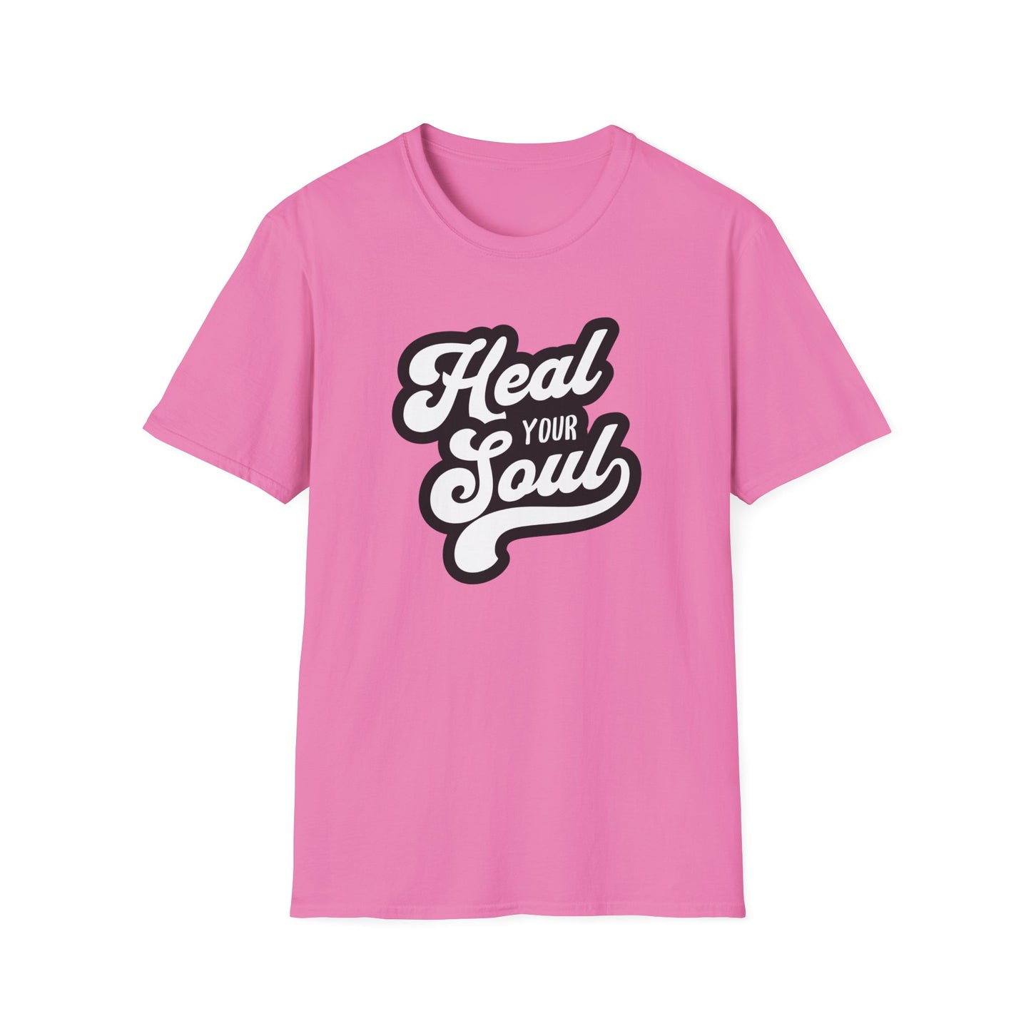 Heal Your Soul Unisex Softstyle T-Shirt, Motivational Tee, Gift for Soul Searchers, Relaxed Wear, Inspirational Apparel