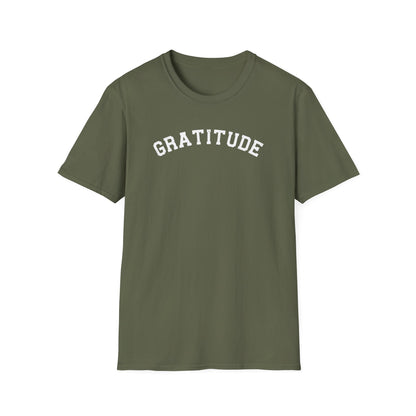 Gratitude T-Shirt, Unisex Softstyle Tee, Positive Energy Shirt, Mindfulness Gift, Casual Wear, Everyday Statement Top
