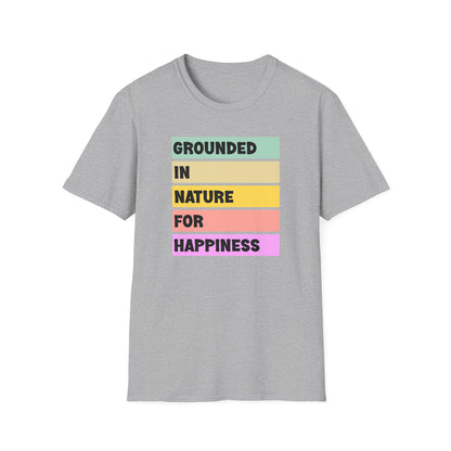 Grounded in Nature T-Shirt | Unisex Softstyle Tee | Nature Lovers, Eco-Friendly, Comfortable, Gift for Friends & Family, Relaxed Fit