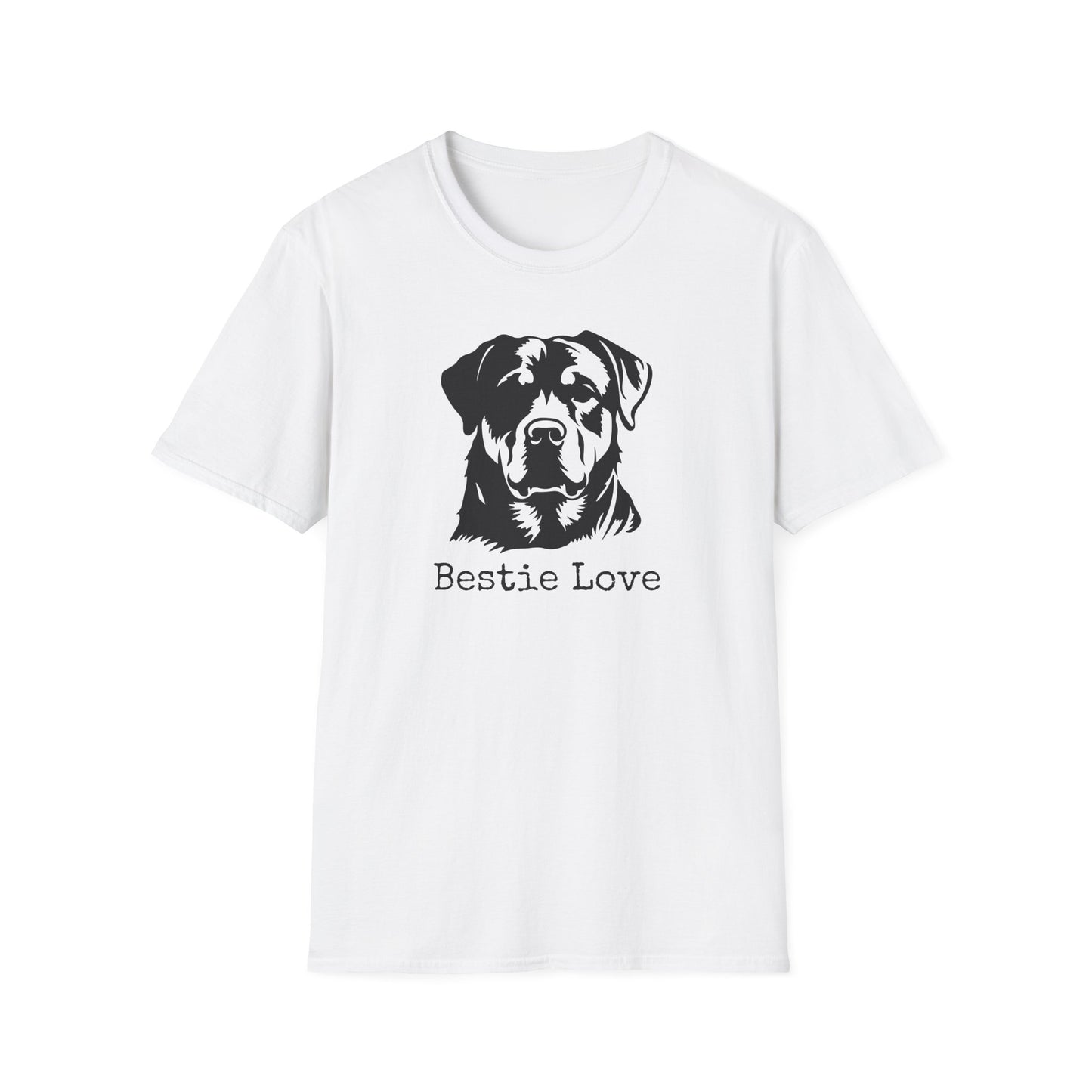 Rottweiler Bestie Love T-Shirt, Dog Lover Gift, Pet-Themed Apparel, Unisex Tee, Animal Lover Shirt, Casual Wear