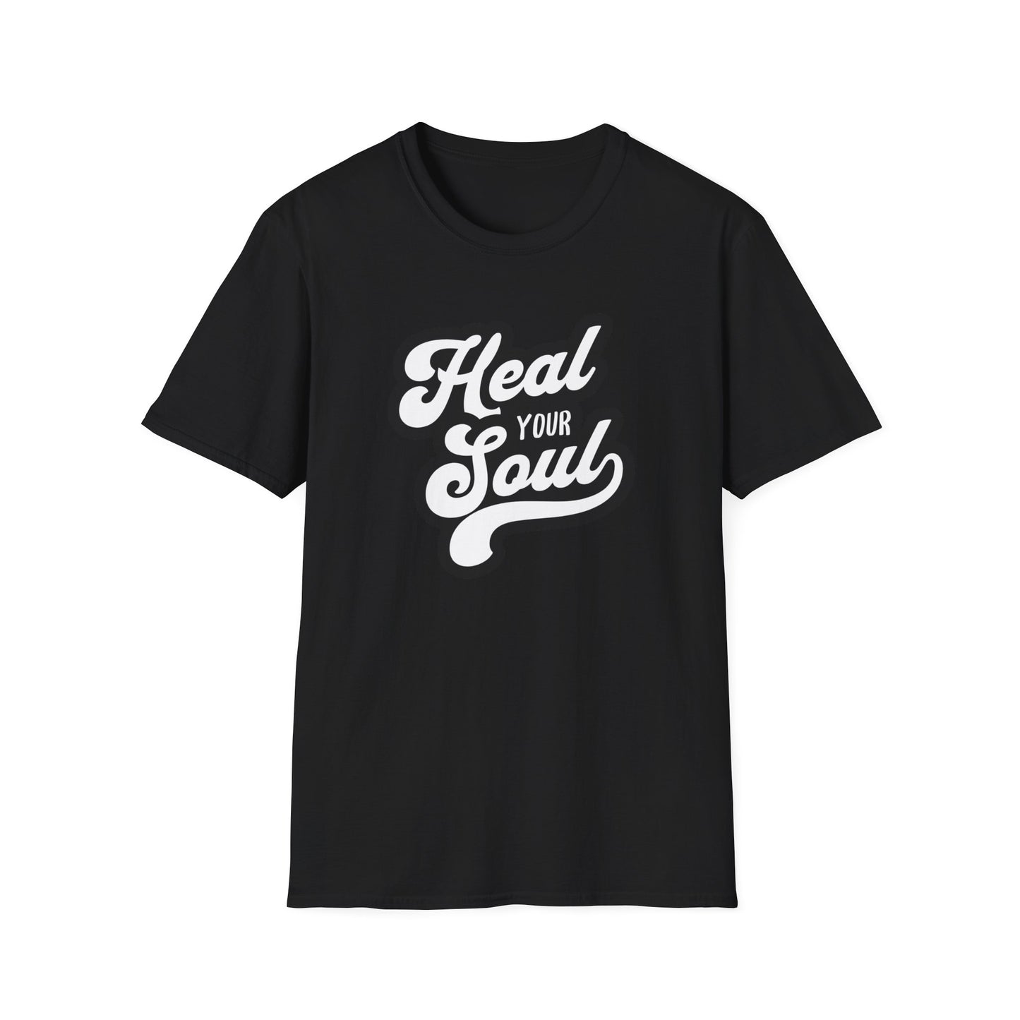 Heal Your Soul Unisex Softstyle T-Shirt, Motivational Tee, Gift for Soul Searchers, Relaxed Wear, Inspirational Apparel