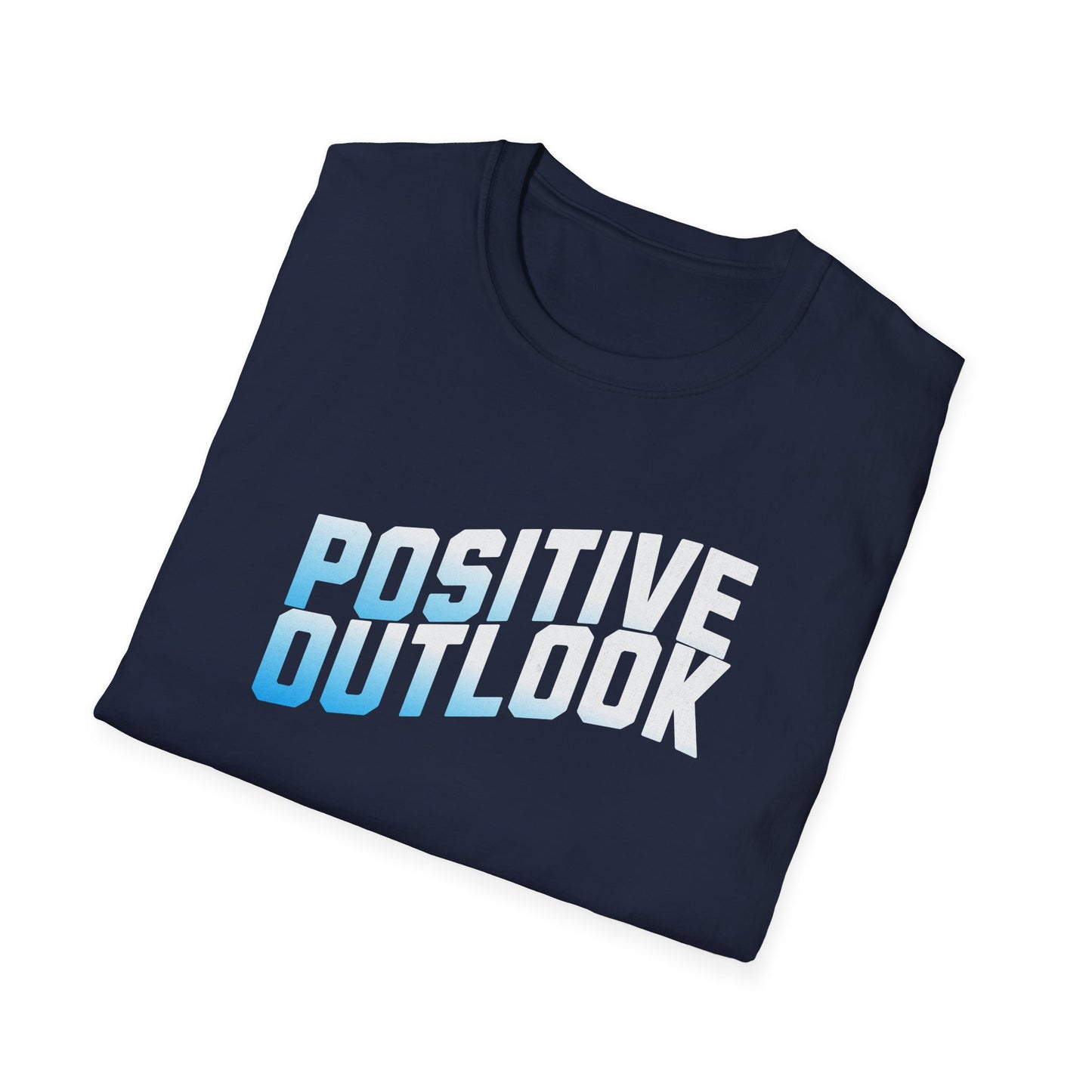 Positive Outlook Unisex Softstyle T-Shirt, Motivational Tee, Positive Vibes Shirt, Casual Wear, Gift for Friends, Wellness Apparel