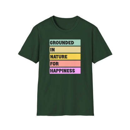 Grounded in Nature T-Shirt | Unisex Softstyle Tee | Nature Lovers, Eco-Friendly, Comfortable, Gift for Friends & Family, Relaxed Fit