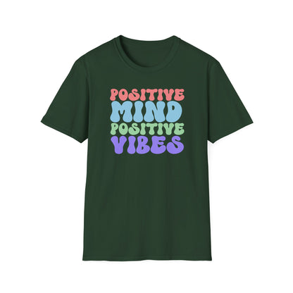 Positive Vibes T-Shirt, Unisex Tee, Motivational Shirt, Self-Care Apparel, Gift for Friends, Casual Wear