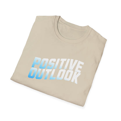 Positive Outlook Unisex Softstyle T-Shirt, Motivational Tee, Positive Vibes Shirt, Casual Wear, Gift for Friends, Wellness Apparel