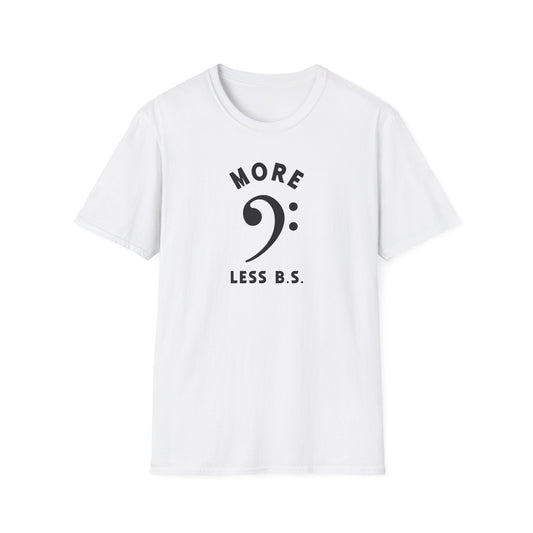 Unisex Softstyle T-Shirt with 'More Less B.S.' Design - Casual Tee for Everyday Wear, Gift for Friends, Motivational Quote Shirt, [...]
