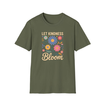 Let Kindness Bloom Big Flowers T-Shirt