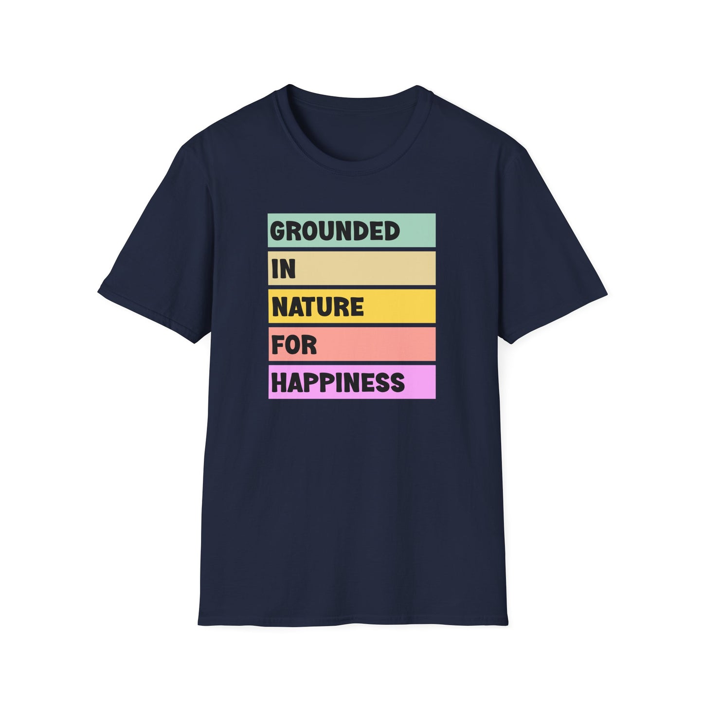 Grounded in Nature T-Shirt | Unisex Softstyle Tee | Nature Lovers, Eco-Friendly, Comfortable, Gift for Friends & Family, Relaxed Fit
