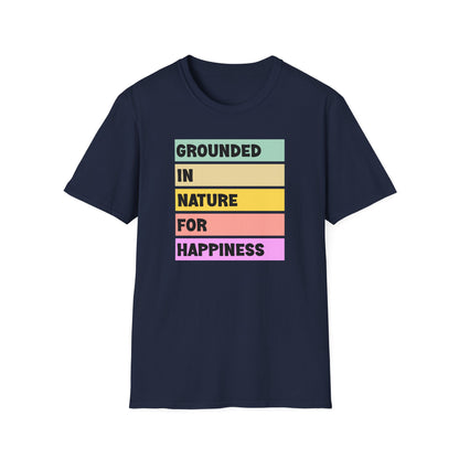 Grounded in Nature T-Shirt | Unisex Softstyle Tee | Nature Lovers, Eco-Friendly, Comfortable, Gift for Friends & Family, Relaxed Fit