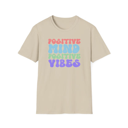 Positive Vibes T-Shirt, Unisex Tee, Motivational Shirt, Self-Care Apparel, Gift for Friends, Casual Wear