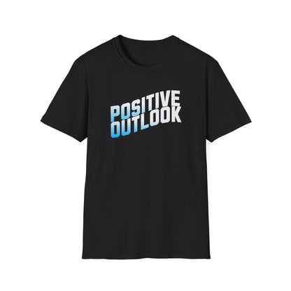 Positive Outlook Unisex Softstyle T-Shirt, Motivational Tee, Positive Vibes Shirt, Casual Wear, Gift for Friends, Wellness Apparel