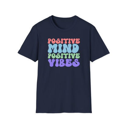 Positive Vibes T-Shirt, Unisex Tee, Motivational Shirt, Self-Care Apparel, Gift for Friends, Casual Wear