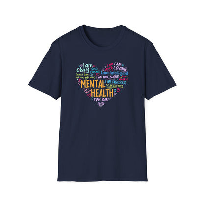 Heart Mental Health Awareness T-Shirt