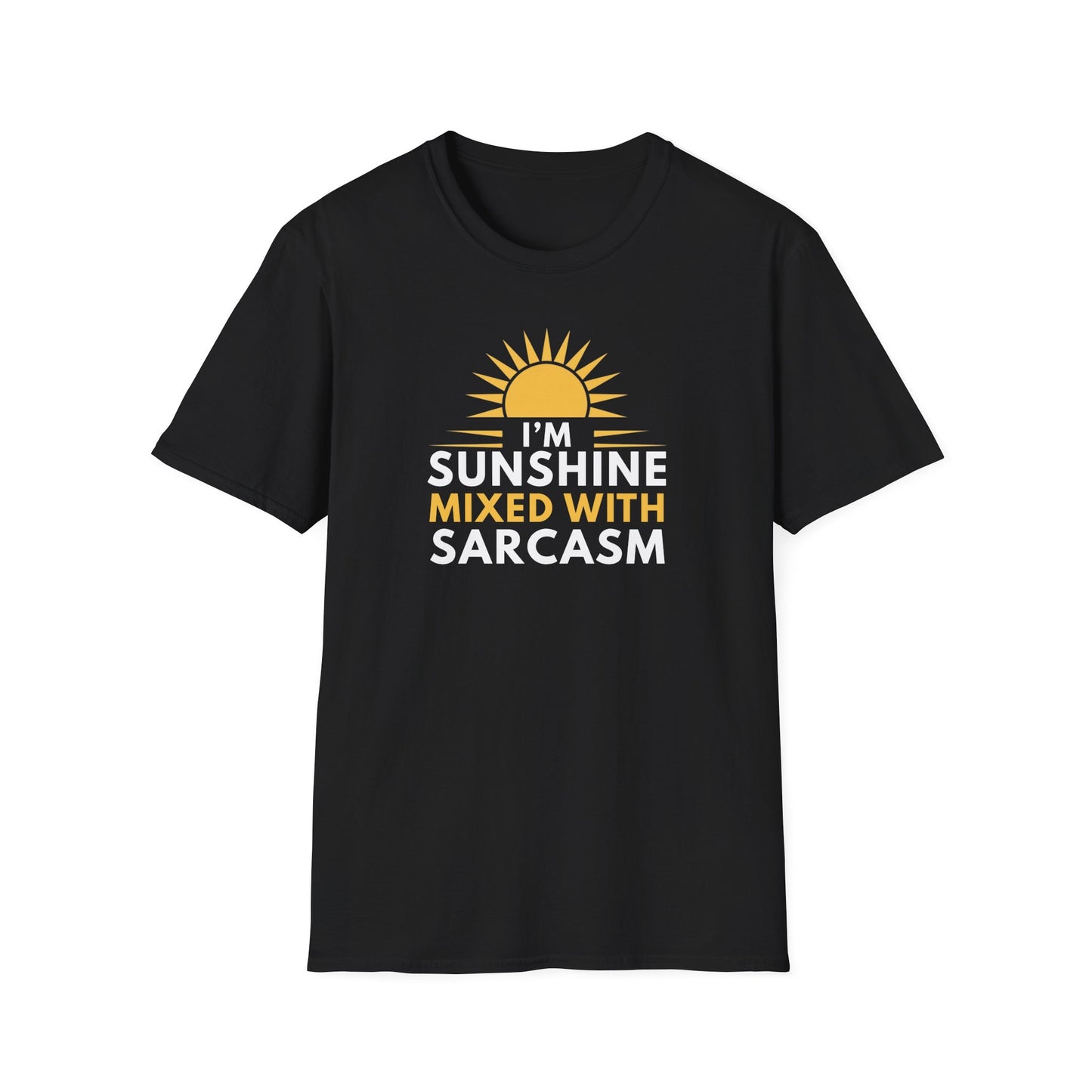 Sunshine Mixed with Sarcasm Vibes Unisex T-Shirt, Casual Wear, Gift for Nature Lovers, Summer Essential, Everyday Comfort