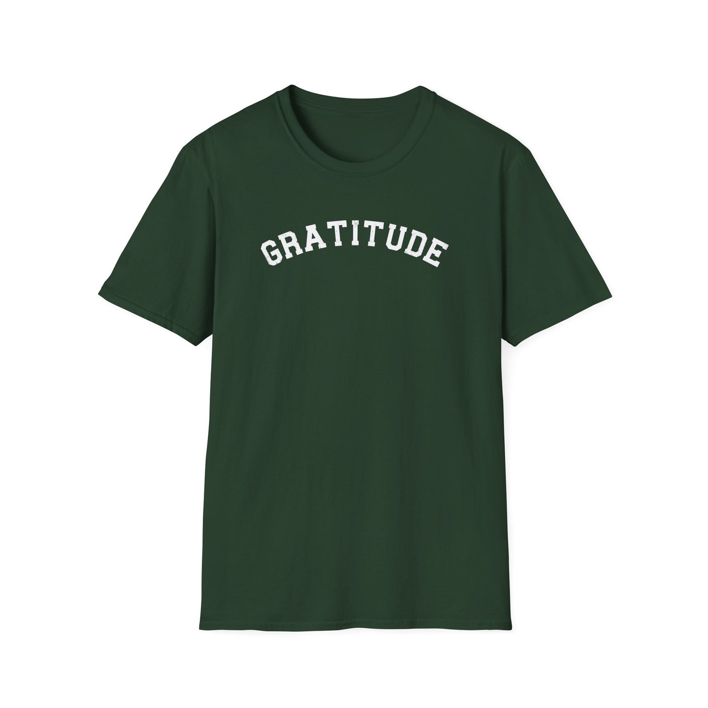 Gratitude T-Shirt, Unisex Softstyle Tee, Positive Energy Shirt, Mindfulness Gift, Casual Wear, Everyday Statement Top