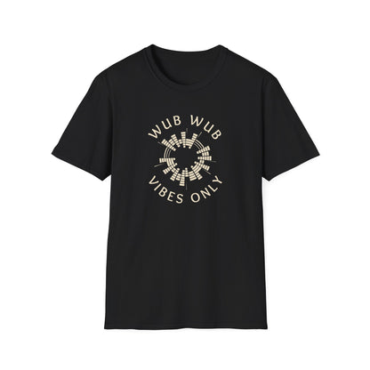 Wub Wub Vibes Only Unisex Softstyle T-Shirt, Festival Shirt, Music Lover Tee, Chill Vibes Apparel, Gift for Rave Fans, Casual Summer Wear