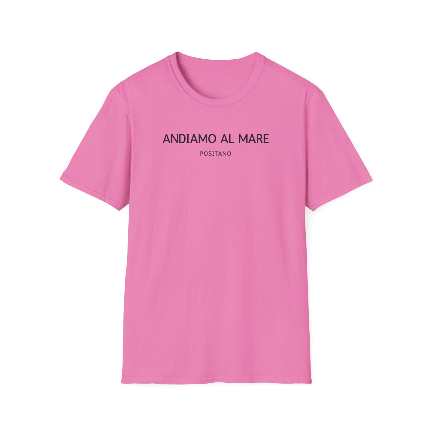 Summer Vibes Unisex T-Shirt, Beach Shirt, Vacation Tee, Travel Apparel, Gift for Him/Her, Andiamo Al Mare Design Positano