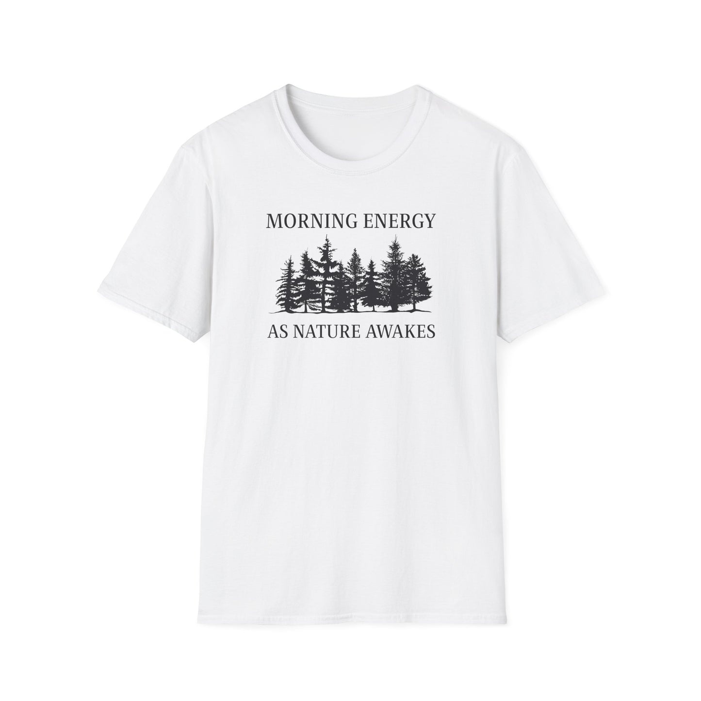 Nature-Inspired Morning Energy T-Shirt, Unisex Tee, Nature Lover Gift, Eco-Friendly Shirt, Casual Wear, Outdoor Adventure